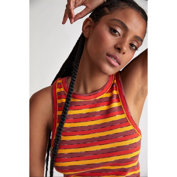 Anthropologie Ribbed Racer Tank NWT SZ XL - Picture 3 of 16